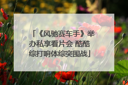 《风驰赛车手》举办私享看片会 酷酷综打响体综突围战