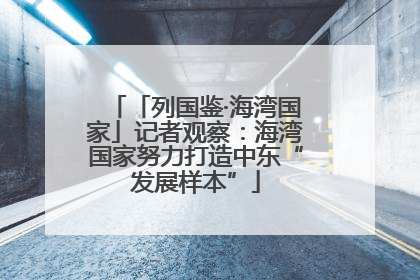 「列国鉴·海湾国家」记者观察：海湾国家努力打造中东“发展样本”