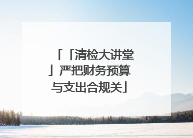 「清检大讲堂」严把财务预算与支出合规关