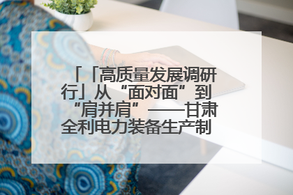 「高质量发展调研行」从“面对面”到“肩并肩”——甘肃全利电力装备生产制造项目一线见闻