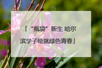 “瓶袋”新生 哈尔滨学子绘就绿色青春