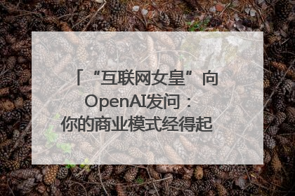“互联网女皇”向OpenAI发问：你的商业模式经得起价格战考验么？