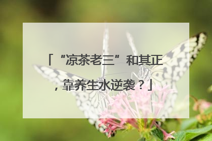 “凉茶老三”和其正，靠养生水逆袭？