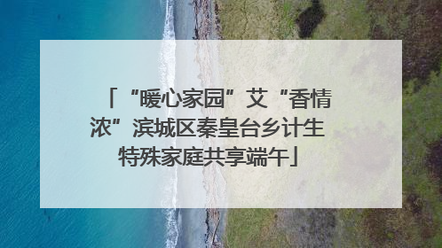 “暖心家园”艾“香情浓”滨城区秦皇台乡计生特殊家庭共享端午