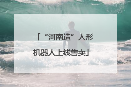 “河南造”人形机器人上线售卖