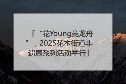 “花Young竞龙舟”，2025花木街道非遗周系列活动举行