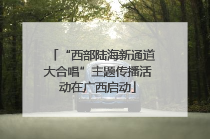 “西部陆海新通道大合唱”主题传播活动在广西启动
