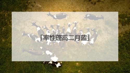 率性蓬蒿二月蓝