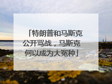 特朗普和马斯克公开骂战，马斯克何以成为大冤种
