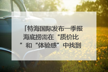 特海国际发布一季报 海底捞需在“质价比”和“体验感”中找到平衡｜新经济观察