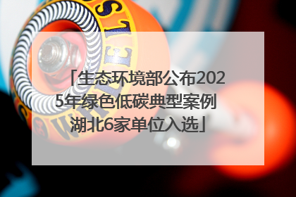 生态环境部公布2025年绿色低碳典型案例 湖北6家单位入选