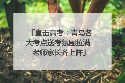 直击高考：青岛各大考点送考氛围拉满 老师家长齐上阵