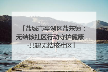 盐城市亭湖区盐东镇：无结核社区行动守护健康 ·共建无结核社区
