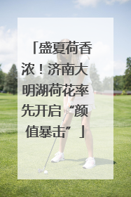 盛夏荷香浓！济南大明湖荷花率先开启“颜值暴击”