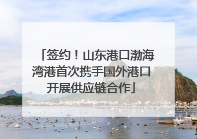 签约！山东港口渤海湾港首次携手国外港口开展供应链合作