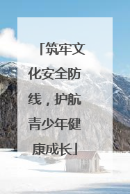 筑牢文化安全防线，护航青少年健康成长