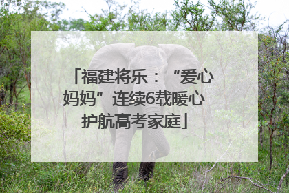 福建将乐：“爱心妈妈”连续6载暖心护航高考家庭