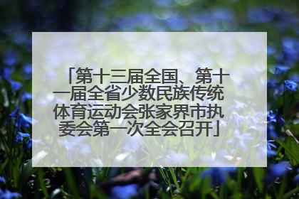 第十三届全国、第十一届全省少数民族传统体育运动会张家界市执委会第一次全会召开