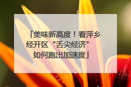 美味新高度！看萍乡经开区“舌尖经济” 如何跑出加速度