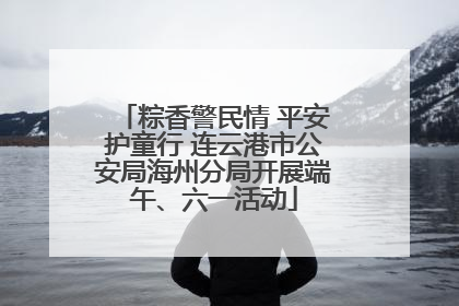 粽香警民情 平安护童行 连云港市公安局海州分局开展端午、六一活动
