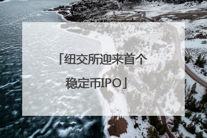 纽交所迎来首个稳定币IPO