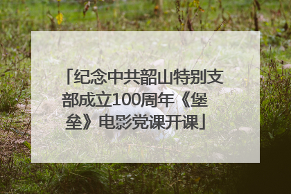纪念中共韶山特别支部成立100周年《堡垒》电影党课开课