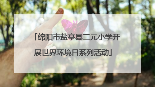 绵阳市盐亭县三元小学开展世界环境日系列活动