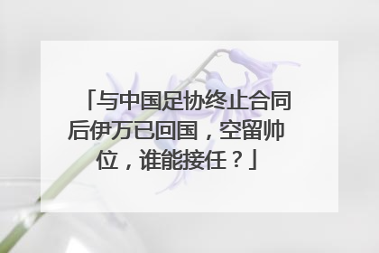 与中国足协终止合同后伊万已回国，空留帅位，谁能接任？