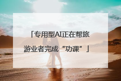 专用型AI正在帮旅游业者完成“功课”