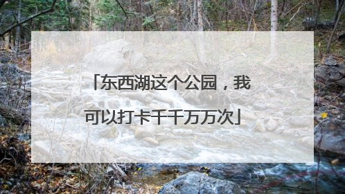 东西湖这个公园，我可以打卡千千万万次