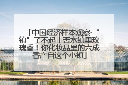 中国经济样本观察·“镇”了不起丨苦水镇里玫瑰香！你化妆品里的六成香产自这个小镇