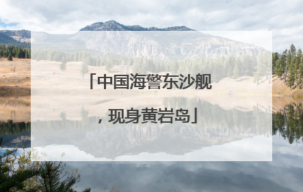 中国海警东沙舰，现身黄岩岛
