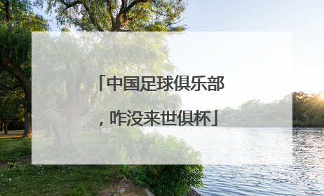 中国足球俱乐部，咋没来世俱杯
