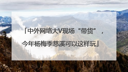 中外网络大V现场“带货”，今年杨梅季慈溪可以这样玩