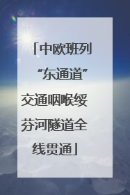 中欧班列“东通道”交通咽喉绥芬河隧道全线贯通