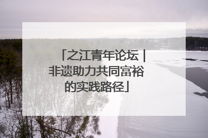 之江青年论坛｜非遗助力共同富裕的实践路径