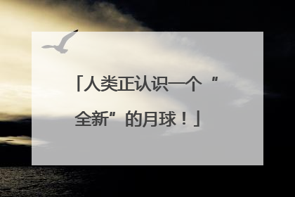 人类正认识一个“全新”的月球！