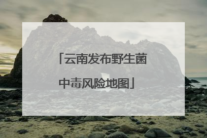 云南发布野生菌中毒风险地图