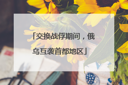 交换战俘期间，俄乌互袭首都地区