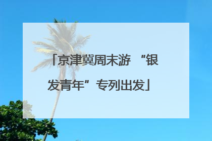 京津冀周末游 “银发青年”专列出发