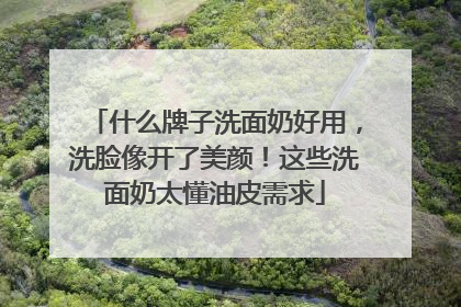 什么牌子洗面奶好用，洗脸像开了美颜！这些洗面奶太懂油皮需求