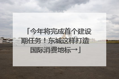 今年将完成首个建设期任务！东城这样打造国际消费地标→