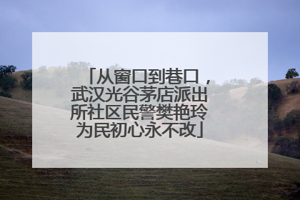 从窗口到巷口，武汉光谷茅店派出所社区民警樊艳玲为民初心永不改