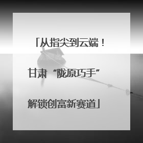 从指尖到云端！甘肃“陇原巧手”解锁创富新赛道