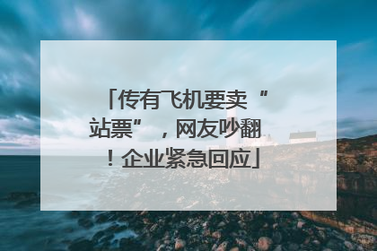 传有飞机要卖“站票”，网友吵翻！企业紧急回应
