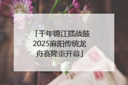 千年锦江擂战鼓 2025麻阳传统龙舟赛隆重开幕