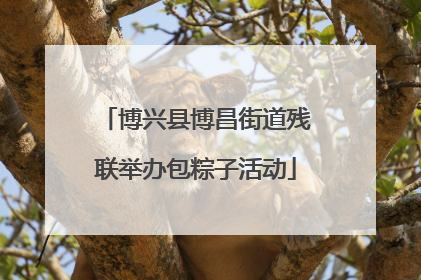 博兴县博昌街道残联举办包粽子活动