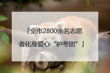 全市2800余名志愿者化身爱心“护考团”