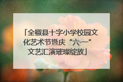 全椒县十字小学校园文化艺术节暨庆“六·一”文艺汇演璀璨绽放