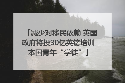 减少对移民依赖 英国政府将投30亿英镑培训本国青年“学徒”